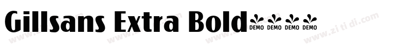 Gillsans Extra Bold字体转换
